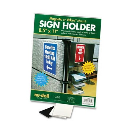 Nudell Plastics Acrylic Frame, All-Purpose, 8-1/2x11in Clear Framein 37085